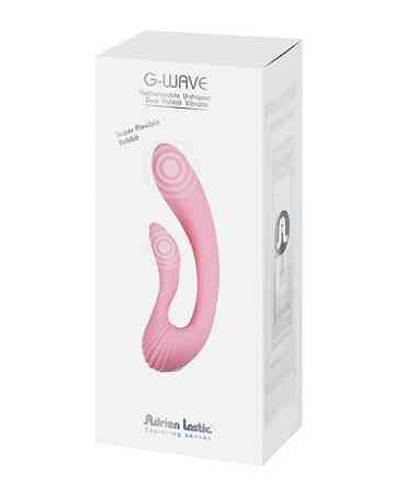 Вибратор для точки G фигурный Adrien lastic G-Wave розовый Sex Aura Киев