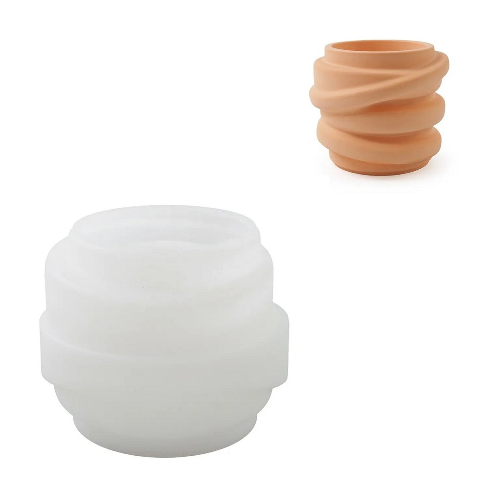 Силіконова форма для свічника зі смоли,глини,воску 78 х 64 мм «silicone mold-1» Кам'янець-Подільський - фото 1