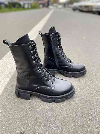 SOTHBY'S Черевики жіночі Sothby's чорні шкіра натуральна 36р. (4213) Коломыя