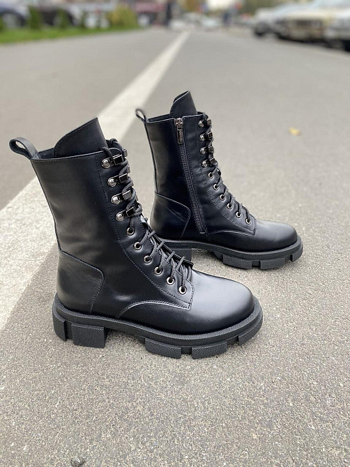 SOTHBY'S Черевики жіночі Sothby's чорні шкіра натуральна 36р. (4213) Коломыя - изображение 2