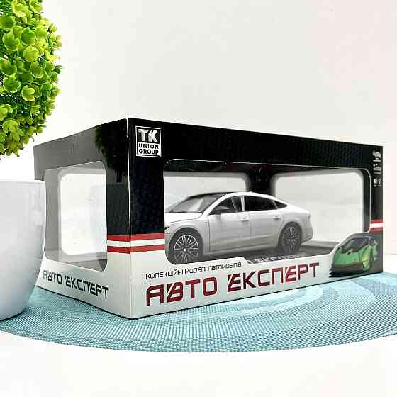 Машинка Audi А7 Авто Експерт металопластик 1:24 звук світло інерція Біла (1904-17) Чернігів