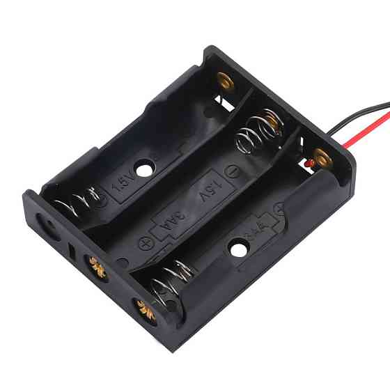 Бокс для 3 батарей AAA з проводами для Arduino та DIY Київ