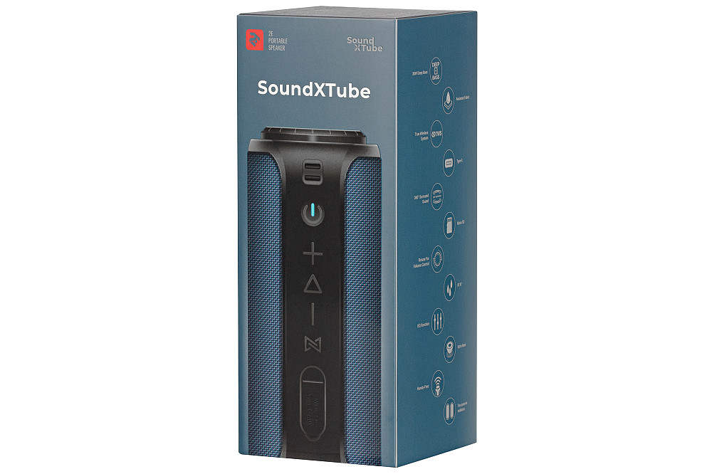 Акустична система 2E SoundXTube TWS, MP3, Wireless, Waterproof Blue Киев - изображение 4