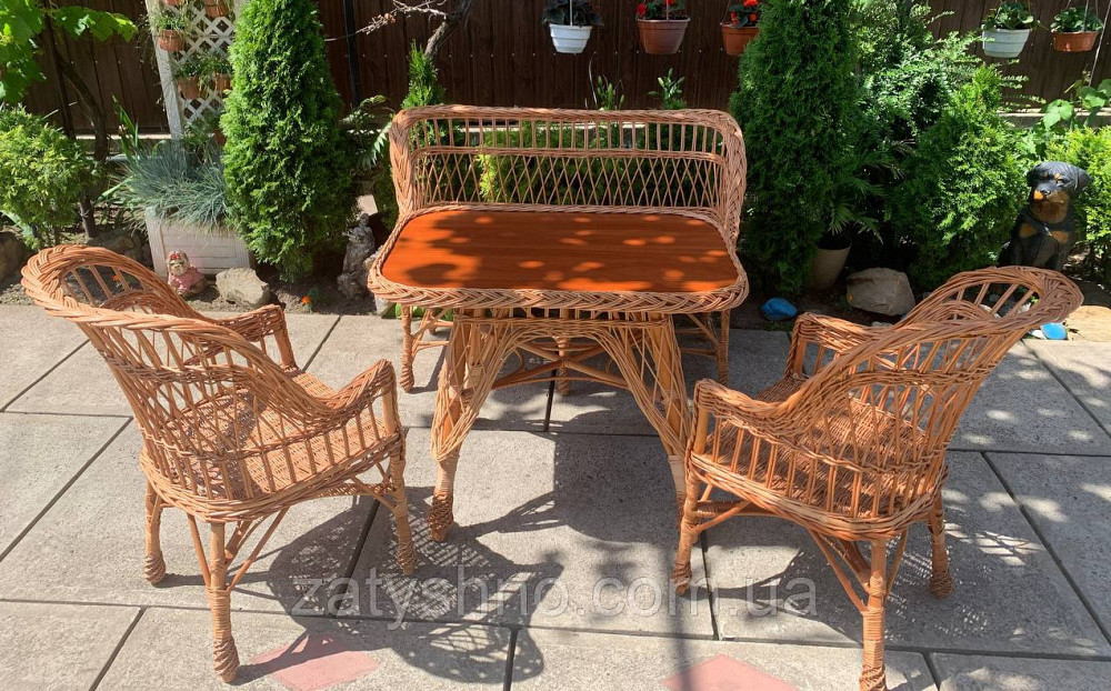 Мебель плетеная, комплект Киев - изображение 6