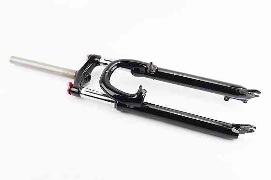 Вилка 29 "амортизаційна, без різьби 1-1/8" (28,6мм), шток 260мм, з ходом 75мм, V/Disk-brake, M Lockout, чорна LJ-641(сталева корона) Київ