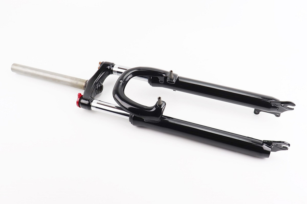 Вилка 29 "амортизаційна, без різьби 1-1/8" (28,6мм), шток 260мм, з ходом 75мм, V/Disk-brake, M Lockout, чорна LJ-641(сталева корона) Київ - фото 1