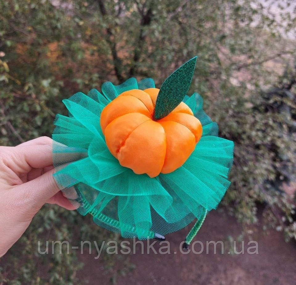 Костюм Апельсинка Мандаринка Оранжевая пышная юбочка + пришивная апельсинка + обруч Кривой Рог - изображение 2