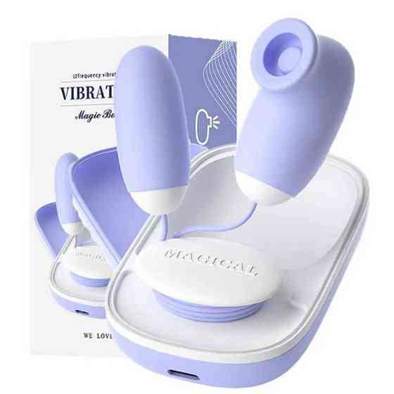 Двойное вакуумное виброяйцо Laile Magic Box USB 20 режимов – Вибраторы Винница