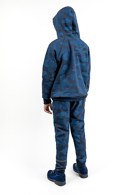 Костюм спортивний для хлопчиків, двухпредметный, темно-синій топ Крохатушка одяг Київ - фото 2