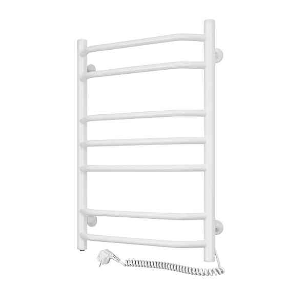 Полотенцесушитель електрический DOMINGO Ellie 480x700 с кнопкой, белый, правый Киев