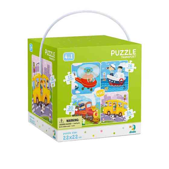 Дитячий набір пазлів "Транспорт" DoDo 300132, 4 в 1 Вінниця