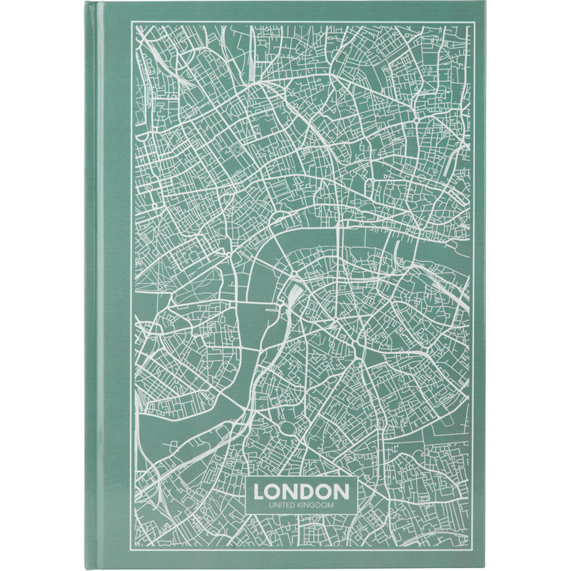 Зошит "Axent" А4 Maps London, 96арк., кліт., бірюзовий  8422-516-A, шт Київ - фото 1