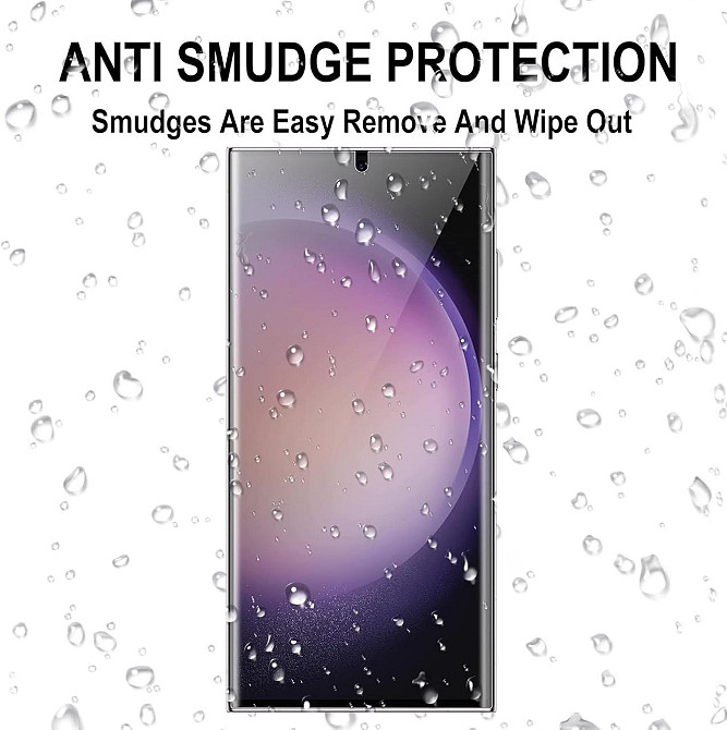 Защитная пленка для экрана Samsung Galaxy S23 Ultra Прозрачная гидрогелевая 2 шт самовосстанавливающаяся Киев - изображение 4