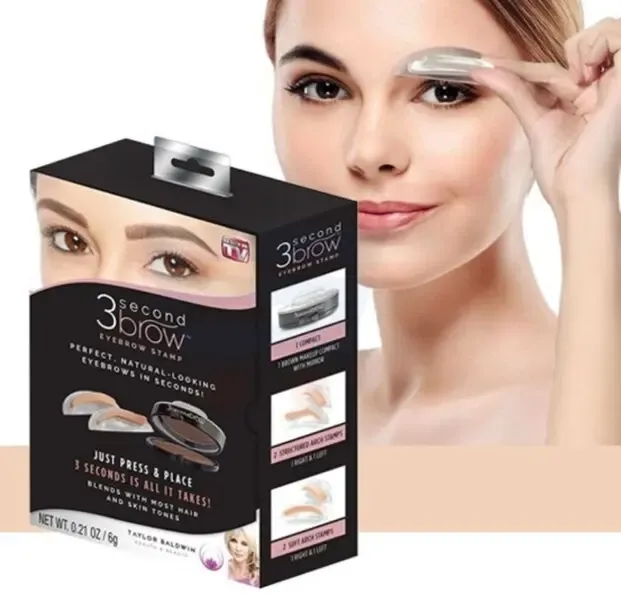 Штамп для бровей 3 Second Brow Eyebrow Stamp-Perfect Natural-Looking Eye Original пудра для бровей Коломыя - изображение 1