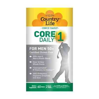 Мультивітамін Country Life Мультивітаміни для Чоловіків, 50+, Core Daily-1 for Men 50+, (CLF-08194) Вінниця