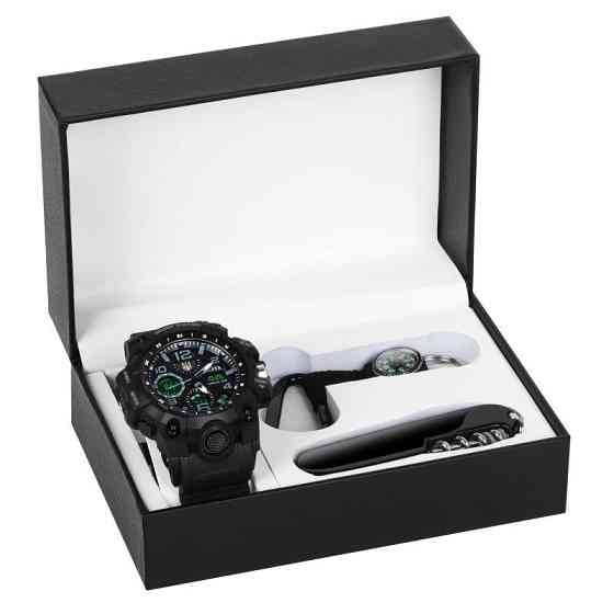 Мужские наручные часы Besta Box Peremoga Set с компасом + подарочный набор Киев