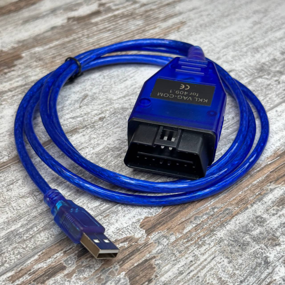 USB-сканер VAG COM 409.1 KKL 2‑Lines для діагностики VW Audi Skoda Seat через OBD2 Київ