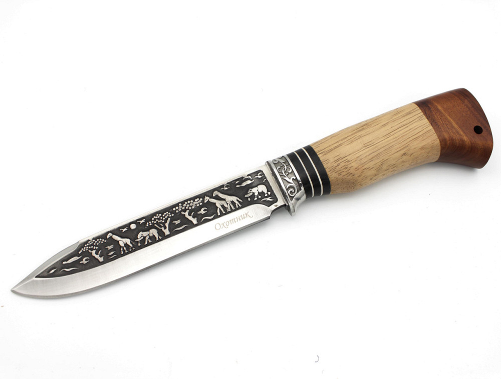 Ніж мисливський "Мисливець" A848 / 28 см / 14 см Дніпро - фото 1