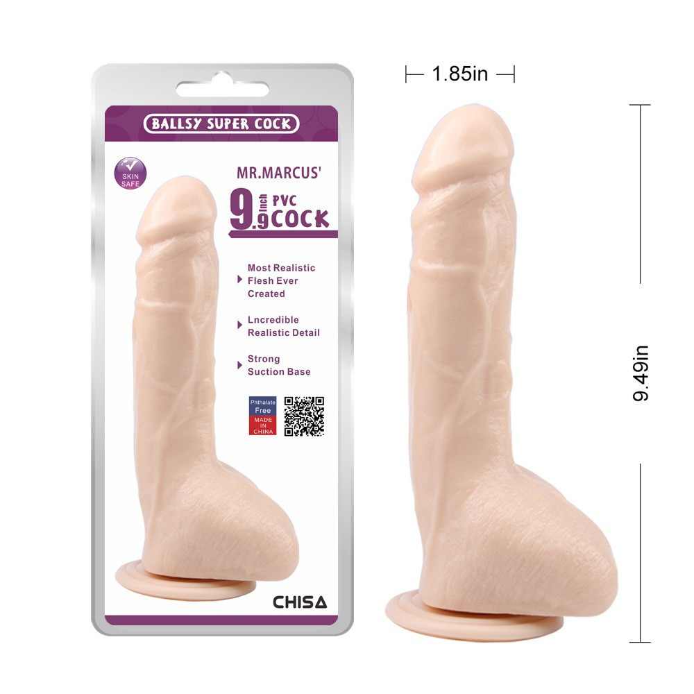 Фаллоимитатор с мошонкой на присоске Chisa Ballsy Super Cock Marcus, телесный Sex Aura Киев - изображение 6