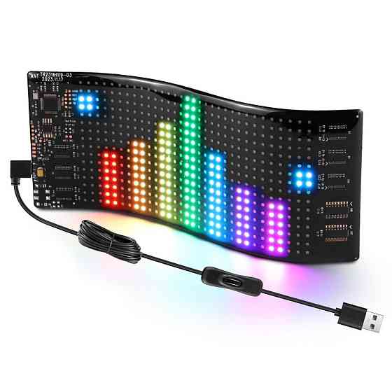 Світлодіодна LED панель для авто (17,3х7см),з Bluetooth,від USB SBR Київ