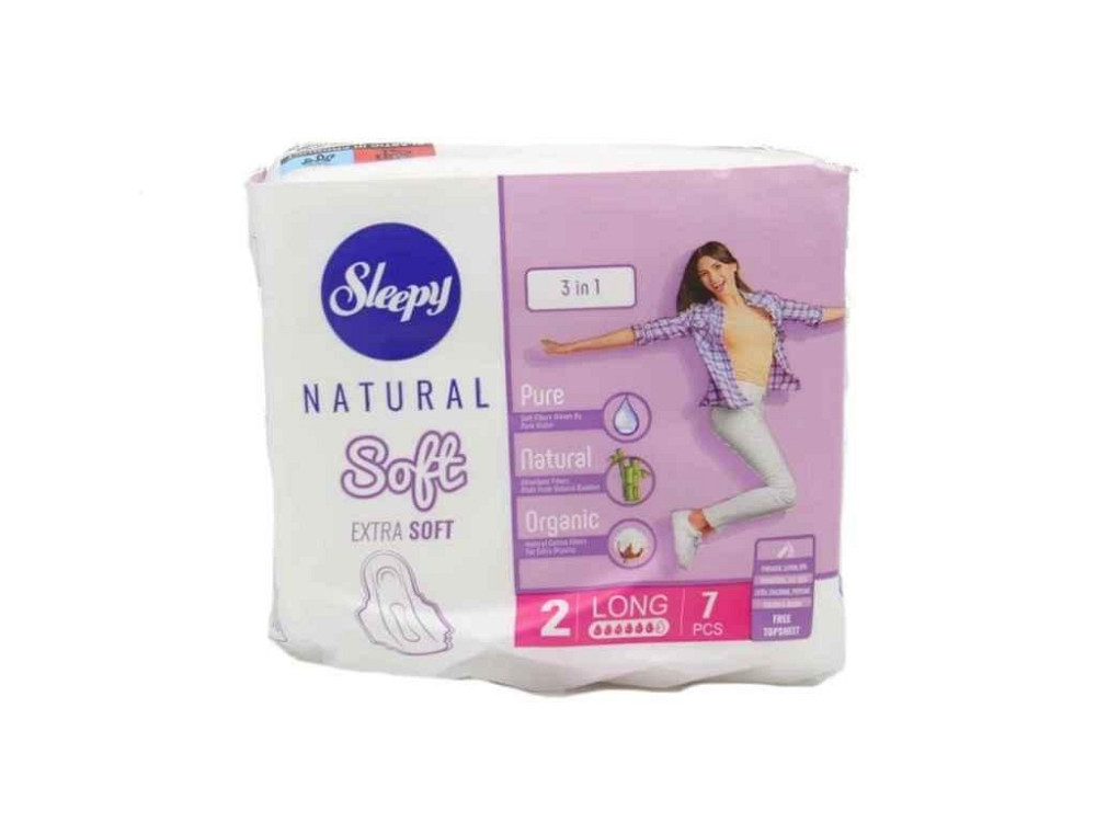 Прокладки гігієнічні Денні 6к. 7шт Soft Long-2 ТМ SLEEPY Київ - фото 1