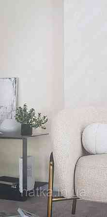 Шпалери вінілові на флізеліні Marburg Lava метрові однотонні структурні в крихту світло-бежеві Київ
