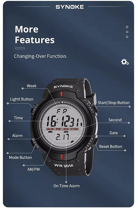 Годинник чоловічий електронний Сміла - фото 9