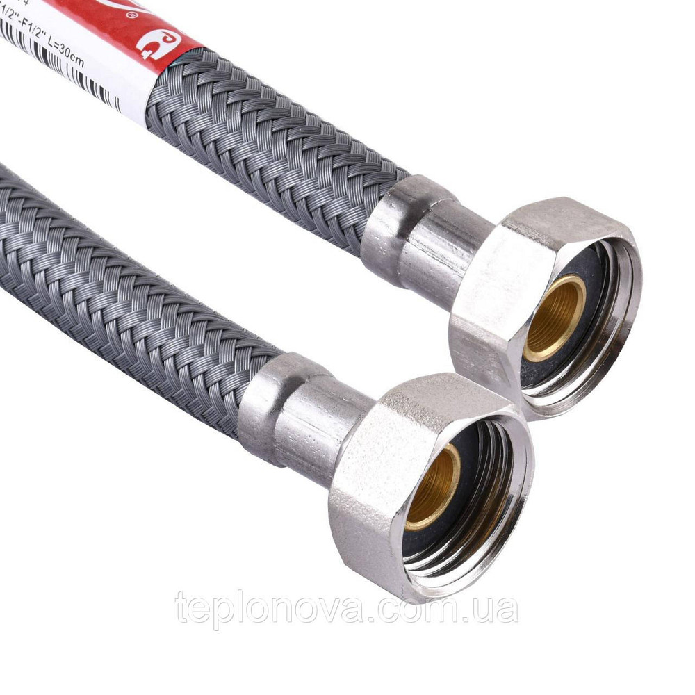 Шланг водяной TUCAI 1/2″х1/2″ BВ 0,3м АНТИКОРРОЗИЯ TAQ ACB HG-1212-300 204274 Черновцы - изображение 1