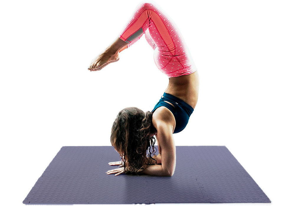 Татамі мат EasyFit 8 шт (30х30х1 см) хвіст ластівки сіній Коломия - фото 4