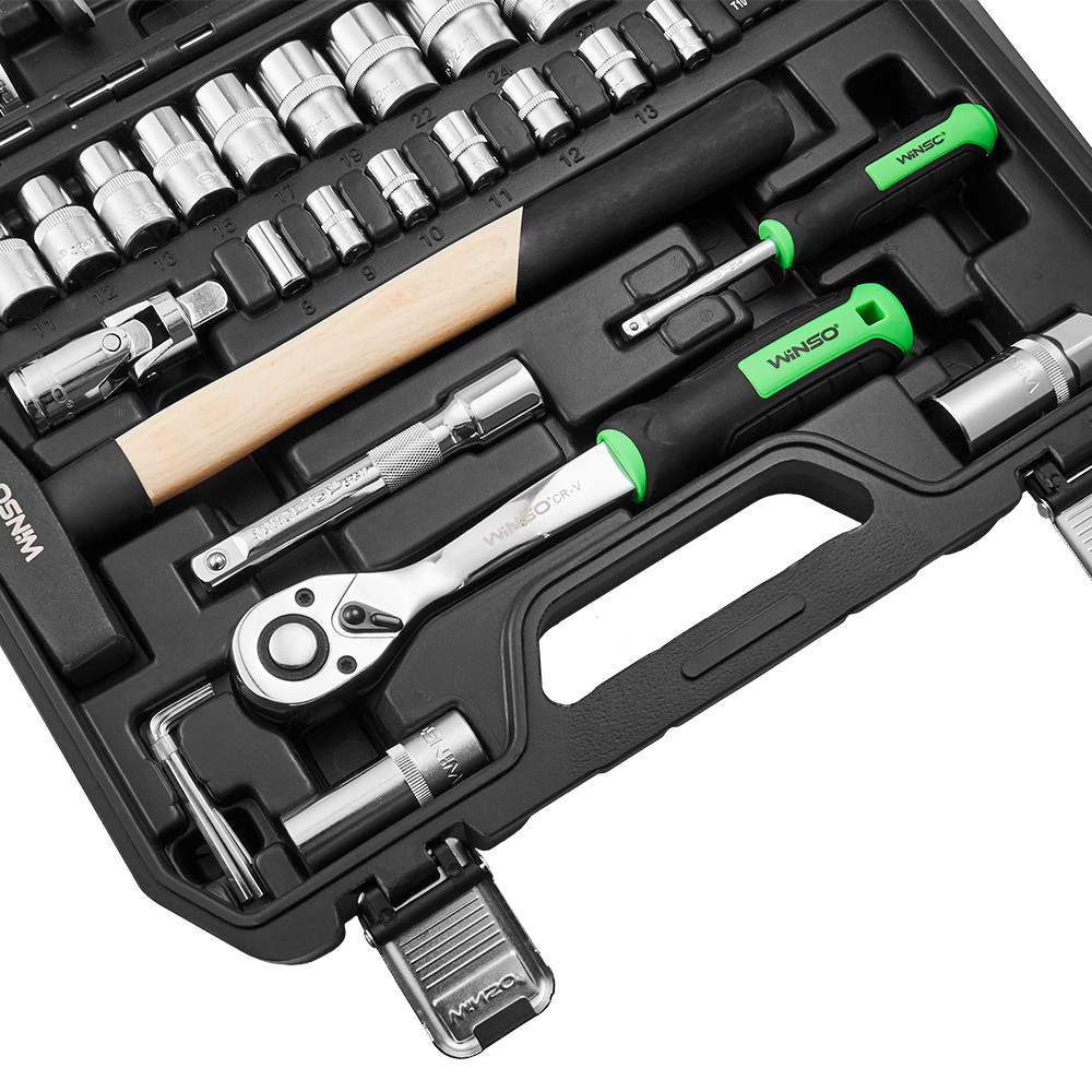Професійний набір інструментів в кейсі Winso Pro 1/2", 1/4" 72Т, CR-V, 56од. Львів - фото 12