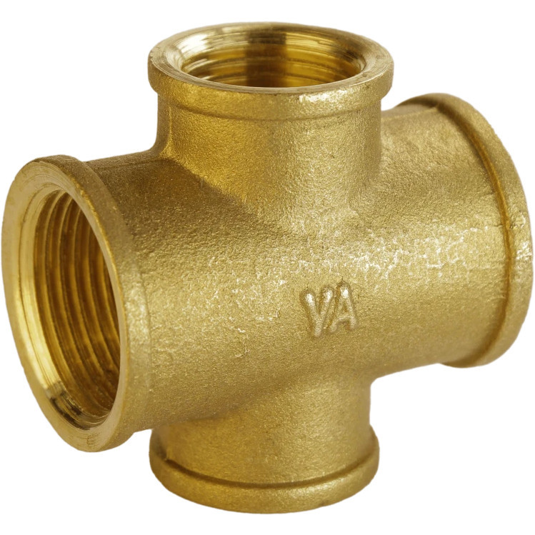 Хрестовина редукційна 3/4| х1/2"х3/4"х1/2"ВВВ латунна А4606А Київ - фото 1