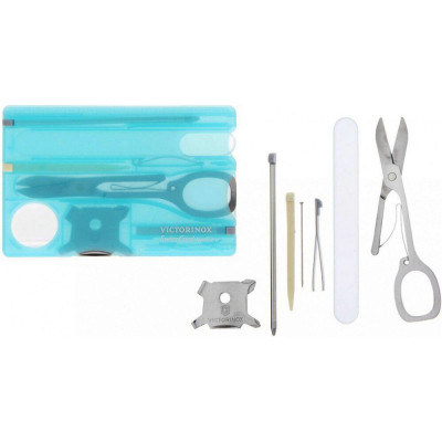 Мультитул Victorinox SwissCard NailCare Transparent Blue (0.7240.T21) Винница - изображение 3