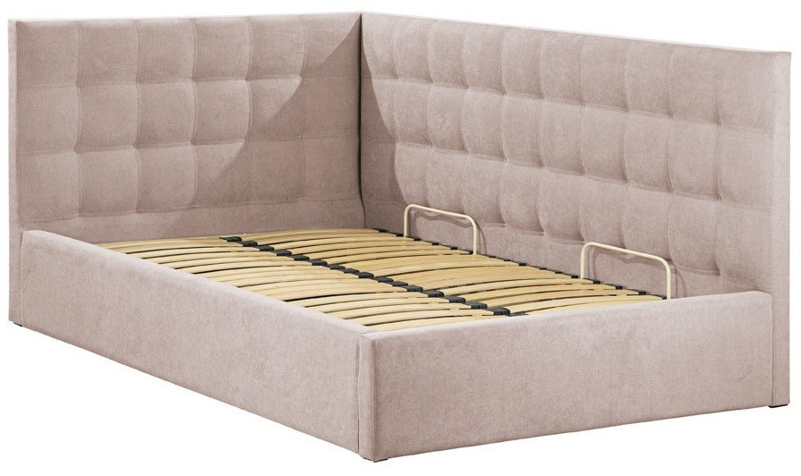 Ліжко Chester з боковою спинкою Comfort 180 x 190 см Rosto 13 З підйомним механізмом та нішою для білизни Мокко Київ - фото 2