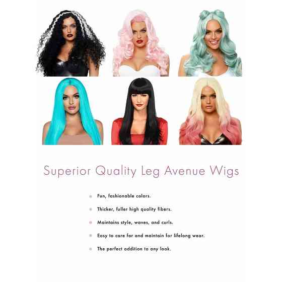 Парик Арлекино с хвостиками Leg Avenue Harlequin черно-красный Sex Aura Киев