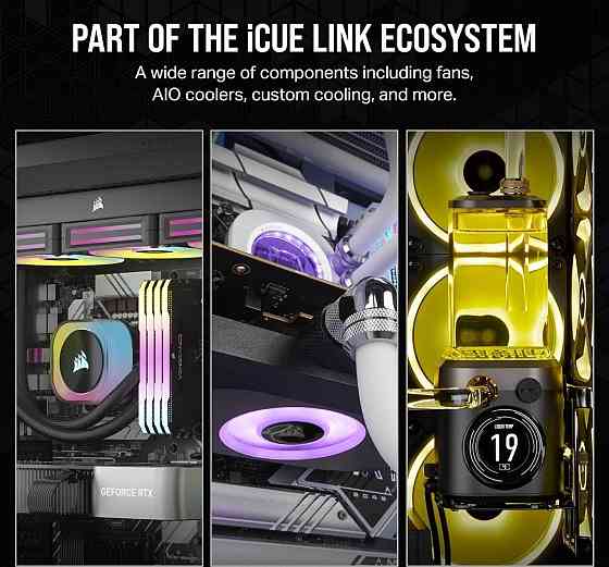 Вентилятори Corsair RX 120 MAX RGB STARTER KIT 1 шт. NEW! Харків