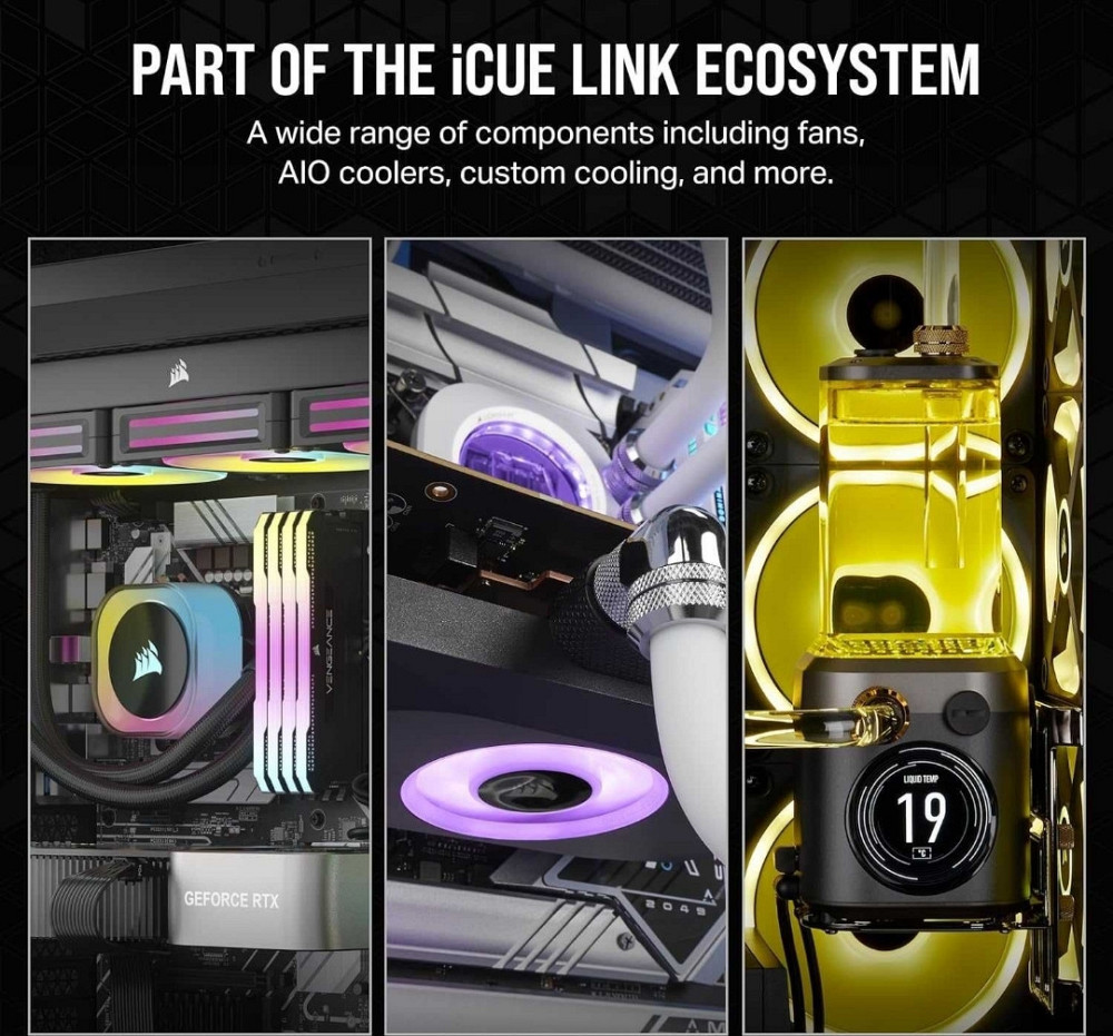 Вентилятори Corsair RX 120 MAX RGB STARTER KIT 1 шт. NEW! Харків - фото 1