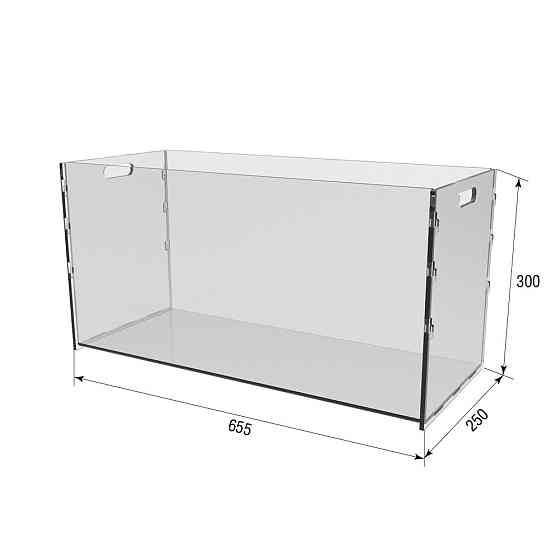 Коробка акриловая EKOSTAR 655х250х300 ПЕТ 6мм Киев