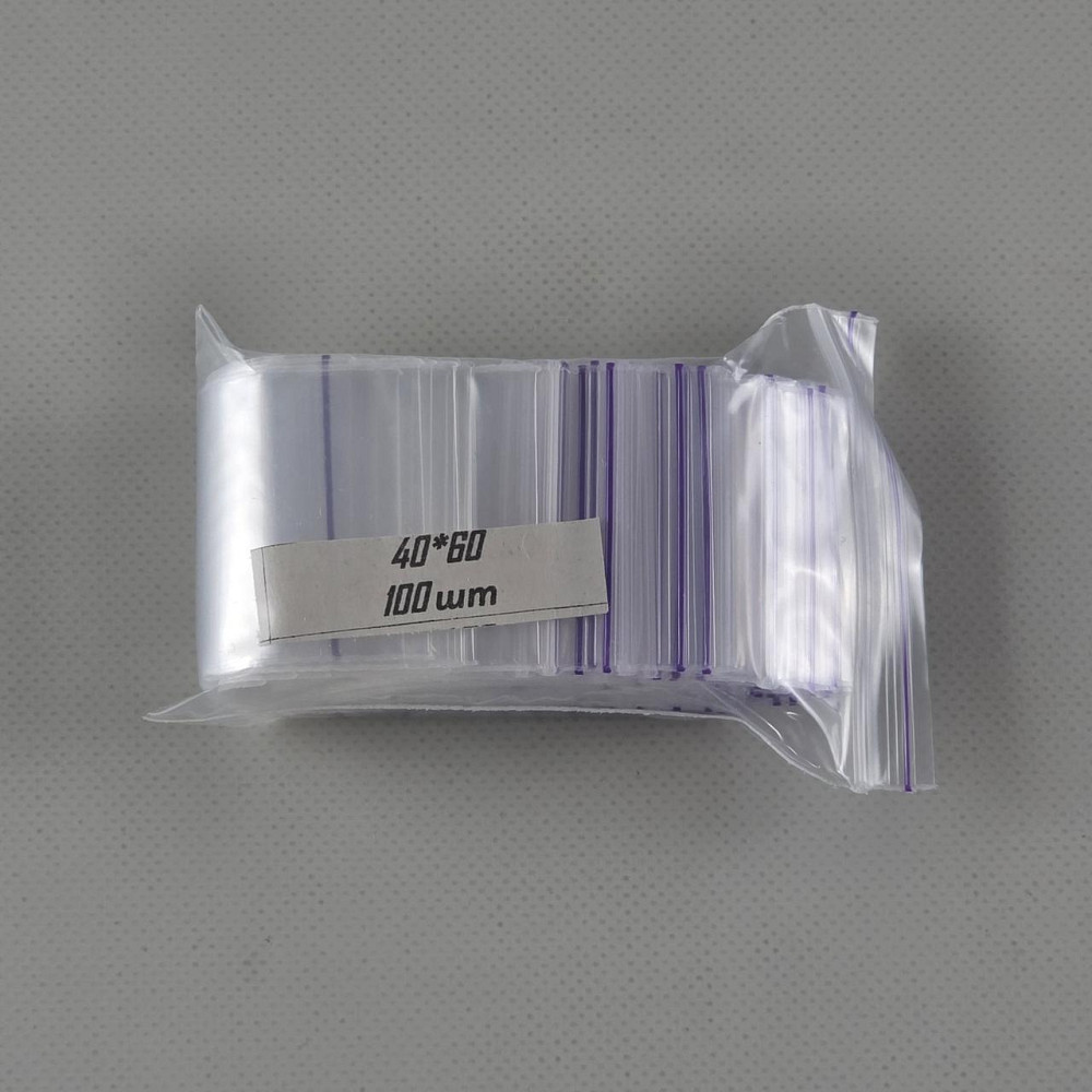 Герметичные пакеты zip lock для мелких деталей и хранения 4x6 (100шт) (1 пачка) Харьков - изображение 2