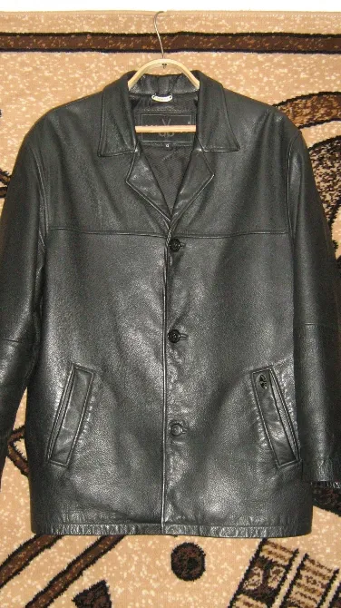 Куртка чоловіча шкіряна, нар. 50/52, «осінь-весна», Харків - фото 1