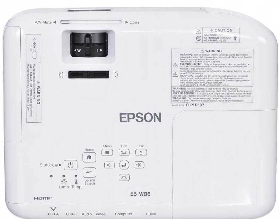 Проектор: Epson EB- W06 (V11H973040) WXGA ( 1280x800)3700 lm Киев - изображение 4