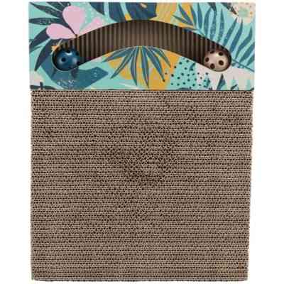 Дряпка (когтеточка) для котов Trixie картонная с мячиками и мятой 38×5×30 см (4011905480060) Винница