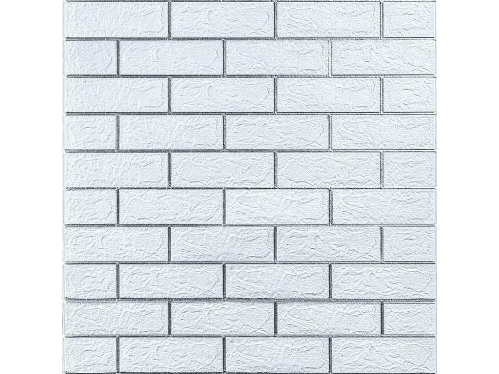 Панель стенная 3D 770 * 700 * 3мм 100-3 Бело-серый (D) SW-00000752 ТМ STICKER WALL Киев - изображение 1