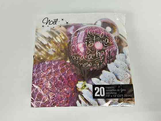 Красива серветка (ЗЗХЗЗ, 20 шт.) VIVA новий рік малюнок No3 (1 пачка) Харків