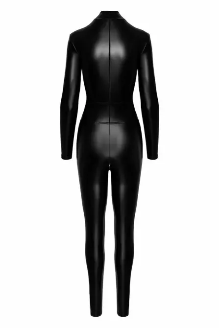 Комбінезон Noir Handmade F319 Caged wetlook catsuit with zippers and ring - XXL Львов - изображение 6