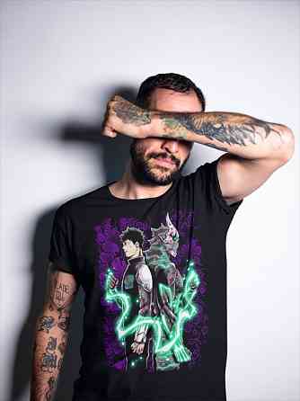 Футболка для мальчика аниме Каиджу Но Хосхина Гифт оверсайз (рост от 165 до 180 ) Черний AnimeJ0190m Днепр