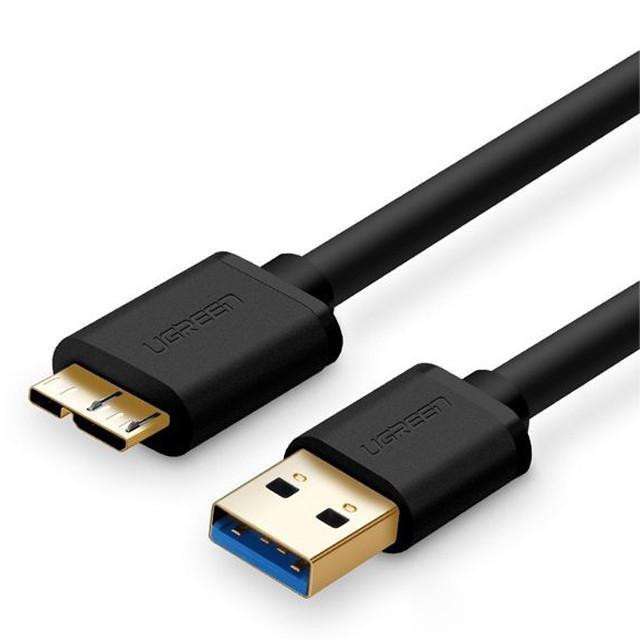 Кабель UGREEN US130 USB 3.0 A Male to Micro USB 3.0 Type B Male Cable 1m (Black) (UGR-10841) Київ - фото 4