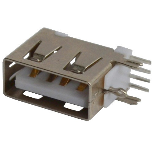 Гнездо USB тип A монтажное, угловое короткое Полтава - изображение 1