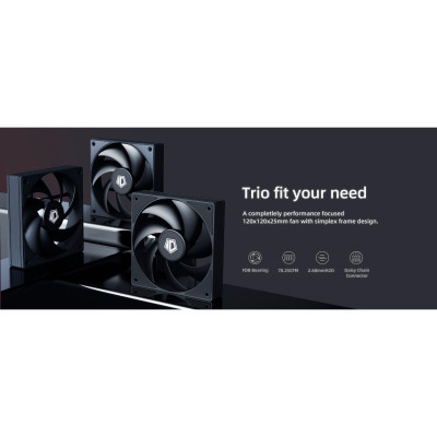 Кулер для корпуса ID-Cooling AF-125-K TRIO Винница - изображение 3