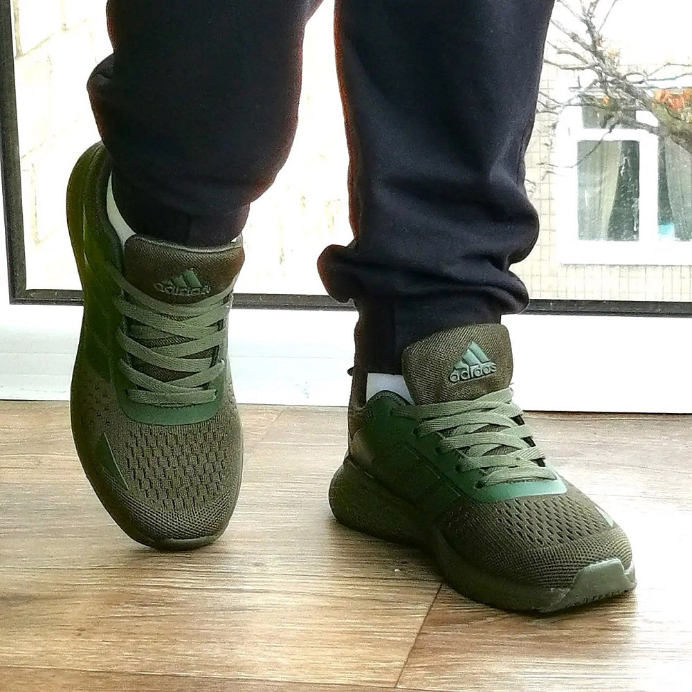 Кросівки Adidas Зелені Адідас BOOST Колір Хакі Чоловічі (розміри: 36,37,38,39,40) Дніпро - фото 4