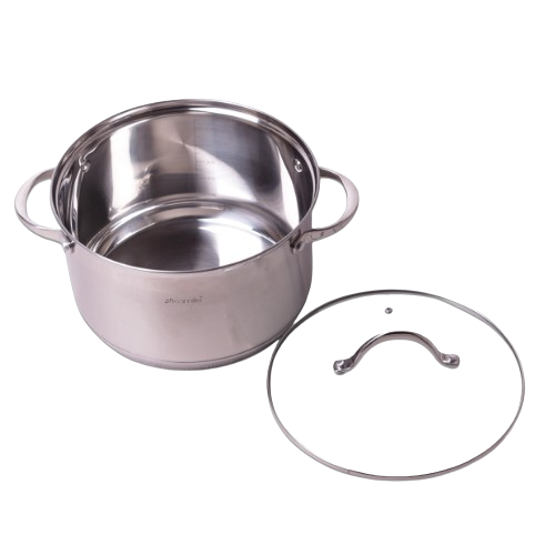 Каструля нержавіюча сталь 6,5л з кришкою 7-шарове дно 4724S KAMILLE Житомир - изображение 4